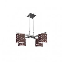 Distribuidor - Lâmpadas Diversas | Lâmpadas Clássicas | LAMPARA IPANEMA 4XE14 MARRON REGX60 Ref: 052454002